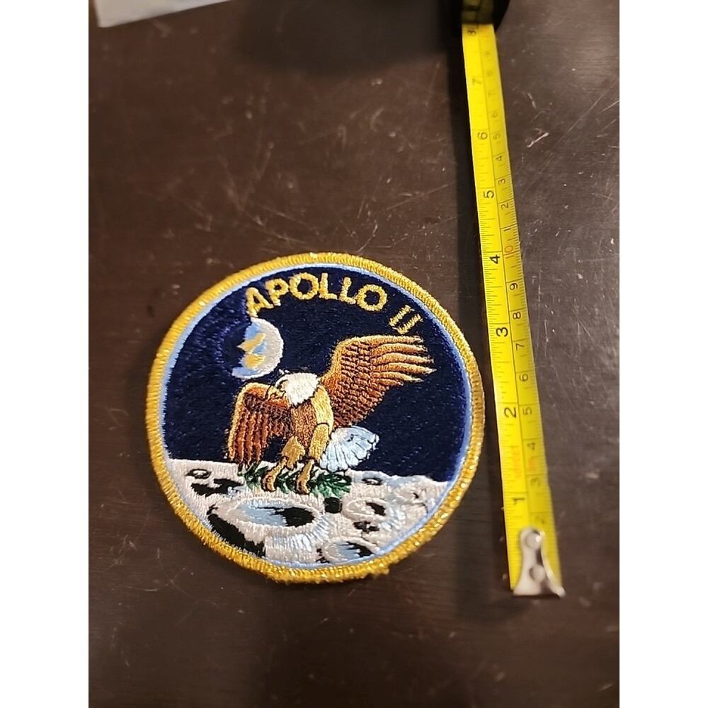Vintage NOS Embroided Patch Commemorative Apollo‎ II NASA 2 Moon USA Eagle